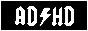 AD/HD - white outline