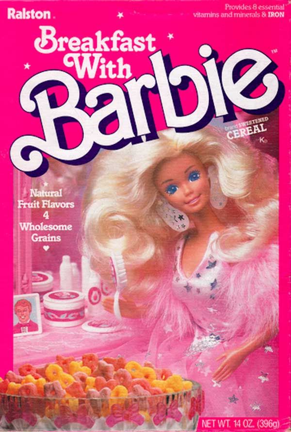 Barbie breakfast cereal
